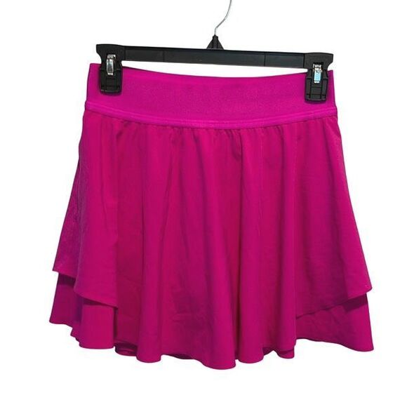 Lululemon Court Rival Perforated HR Skirt Long Size 4‎ Purple Highlight - Picture 5 of 9